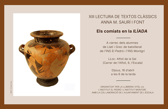 XIII LECTURA DE TEXTOS CLÀSSICS ANNA M. SAURÍ I FONT | 