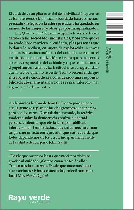 ¿Quién lo cuida? | 9788410487963 | C. Tronto, Joan