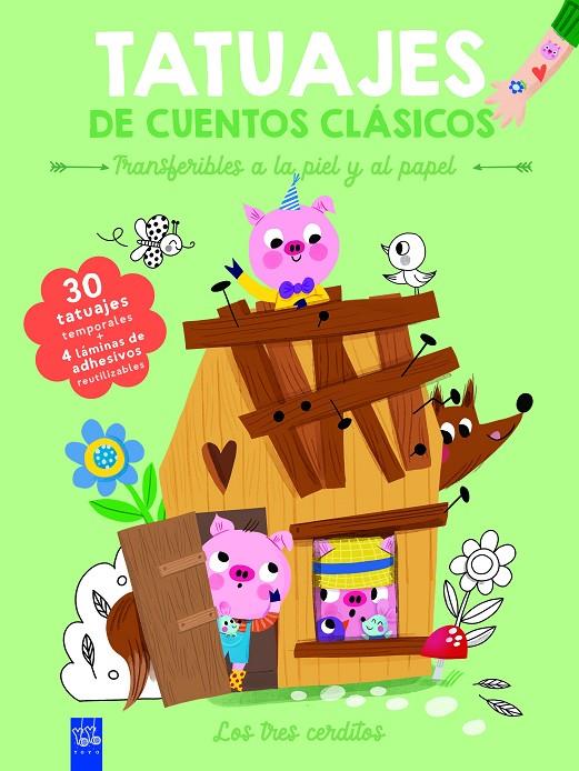 Tatuajes de cuentos clásicos. Los tres cerditos | 9788408295914 | YOYO