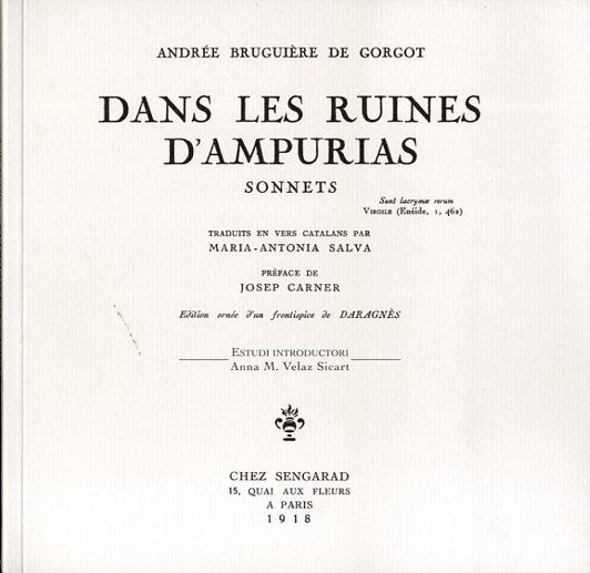 Dans les ruines d Ampurias | 9788494383908 | Andrée Bruguière