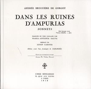 Dans les ruines d Ampurias | 9788494383908 | Andrée Bruguière