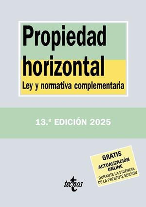 Propiedad horizontal | 9788430993147 | , Editorial Tecnos